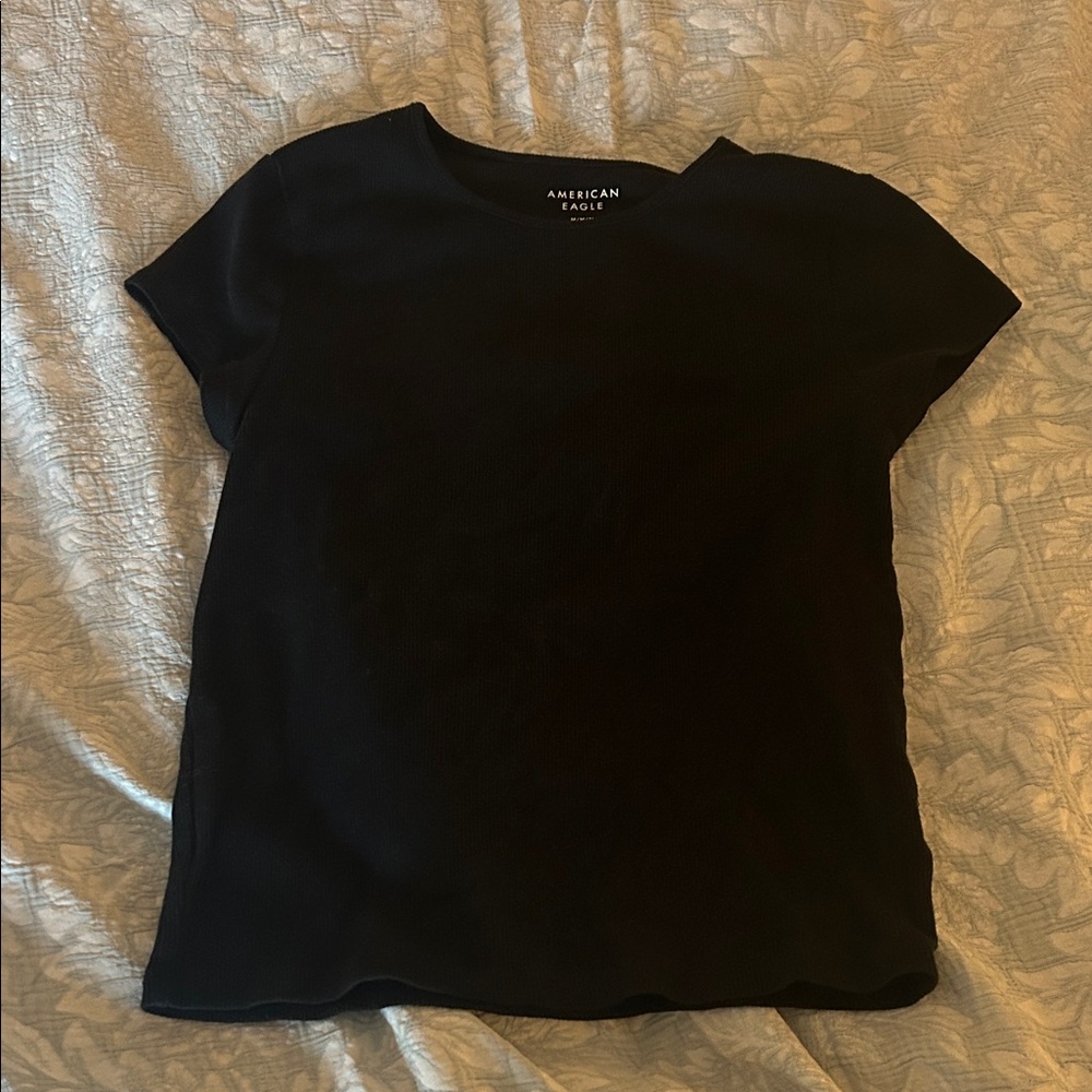 American Eagle Outfitters Classic Black Short Sleeve Tee